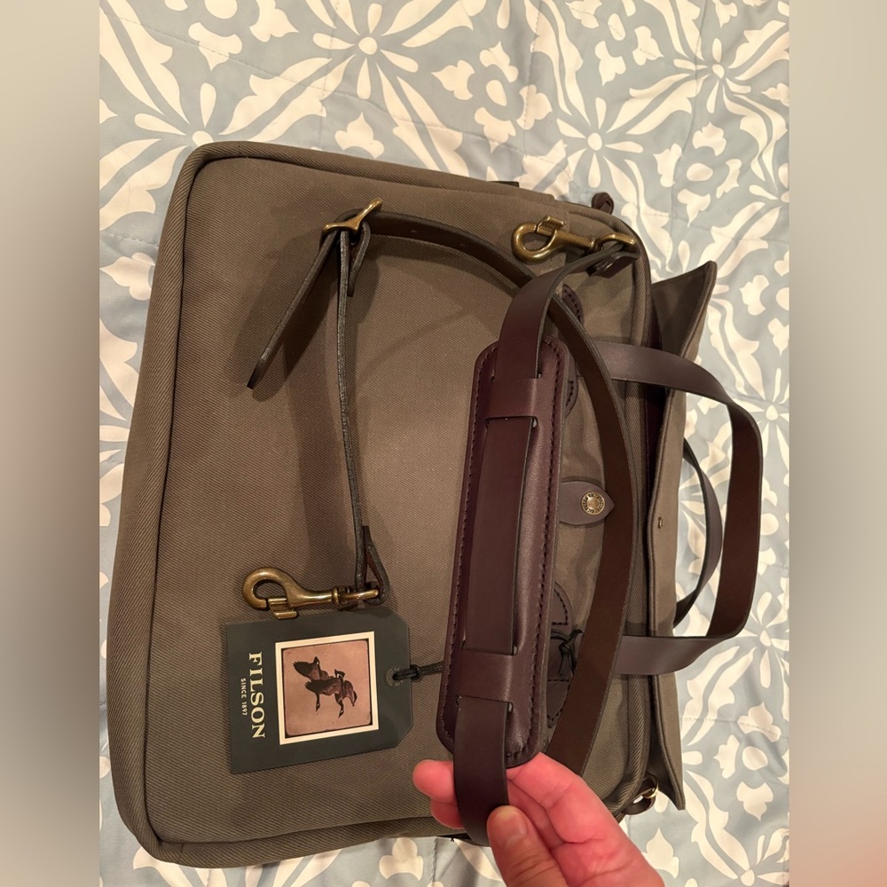 Filson rugged twill original briefcase New Made in USA - Picture 8 of 8